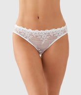 Embrace Lace® Bikini: Delicious White