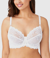 Embrace Lace® Underwire Bra: Delicious White