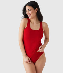 Understated Cotton Tank: Barbados Cherry