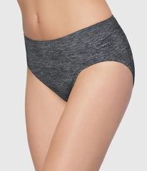 B-Smooth® Seamless Brief: Charcoal Heather