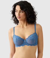 Vivid Attraction Underwire Bra: Blue Horizon