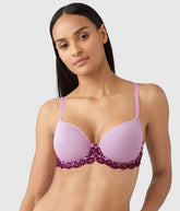 Embrace Lace® T-Shirt Bra: Lavender Sage/Dark Purple