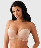 Self Assured Push Up Strapless Bra: Roebuck
