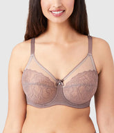 Retro Chic Full Figure Underwire Bra: Cappuccino