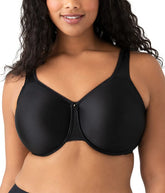 Basic Beauty Full Figure Seamless Underwire Bra: Black