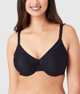 Perfect Primer Full Figure Underwire Bra: Black