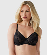 Full Bloom Underwire Bra: Black