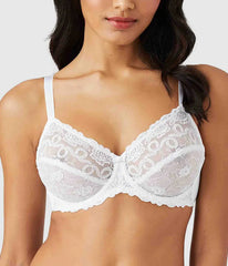 Renaissance Rose Underwire Bra: White