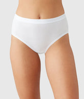 Understated Cotton Brief: White