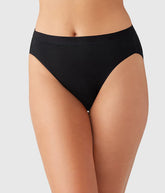 Understated Cotton Hi-Cut: Black