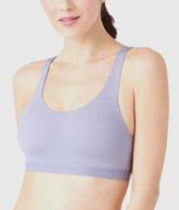 b.active Sport Crop: Lilac Gray