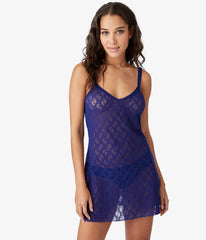 Lace Kiss Chemise: Beacon Blue