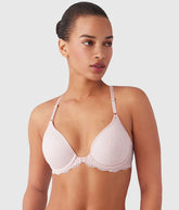 Untamed Front Close T-Shirt Bra: Rose Smoke
