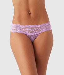 Lace Kiss Thong: Smoky Grape