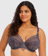 Priya Plunge Underwire Bra: Storm