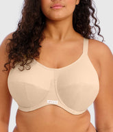 Energise Full Figure Underwire Sport Bra: Nude