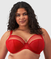 Matilda Underwire Plunge Bra: Haute Red