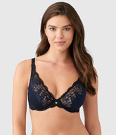 Modern Affair Plunge Underwire Bra: Night Sky/Black