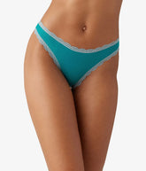 Inspired Eyelet Thong: Deep Lake