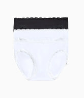 Inspired Eyelet Bikini Panty Pack: White/White/Night