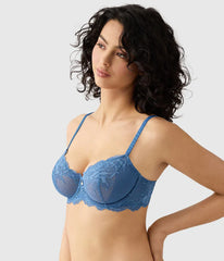 Vivid Attraction Underwire Bra: Blue Horizon