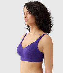 Inside Job™ Wire Free Bra: Purple Indigo