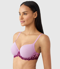 Embrace Lace® T-Shirt Bra: Lavender Sage/Dark Purple