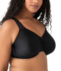 Basic Beauty Full Figure Seamless Underwire Bra: Black