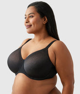 Back Appeal® H-K Cup Underwire Bra: Black