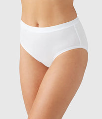 Understated Cotton Brief: White