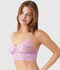 Lace Kiss Bralette: Smoky Grape