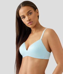 Future Foundation Wire Free T-Shirt Bra: Blue Glow