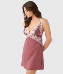 Modern Affair Chemise: Rose Brown/Cradle Pink