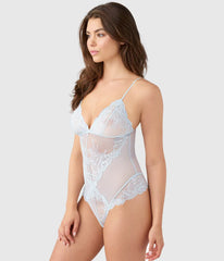 Vivid Attraction Bodysuit: Soft Sky