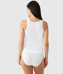 Understated Cotton Tank: White