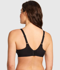 Retro Chic Underwire T-Shirt Bra: Black