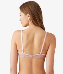 Shadow Scene Underwire Bra: Blush Pink