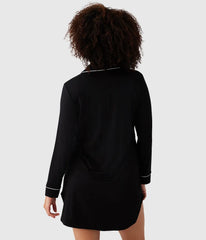 Lease to Lounge Sleepshirt: Black