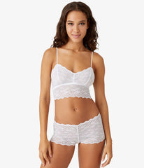 Inspired Eyelet Bralette: White