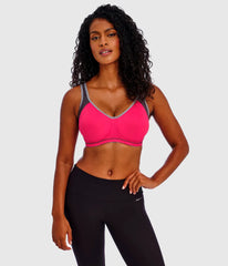 Freya Sonic Sport Underwire Spacer Bra: Hot Crimson