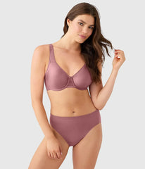 Basic Beauty Full Figure Seamless Underwire Bra: Rose Brown