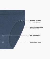 B-Smooth® Seamless Hi-Cut: Dark Slate