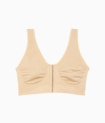 B-Smooth® Front Close Bralette: Sand