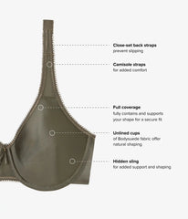 Basic Beauty Full Figure Seamless Underwire Bra: Bungee Cord