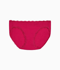 Inspired Eyelet Bikini: Cerise