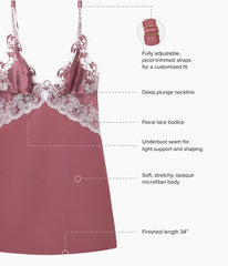 Modern Affair Chemise: Rose Brown/Cradle Pink