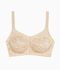 Awareness Full Figure Seamless Wire Free Bra: Sand