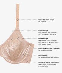 Back Appeal® Underwire Bra: Praline