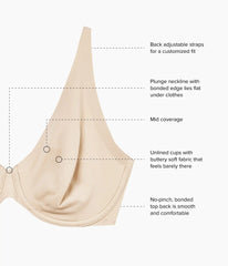 Better Than Braless™ Underwire Bra: Sand