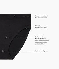 B-Smooth® Natural Hi-Cut: Black